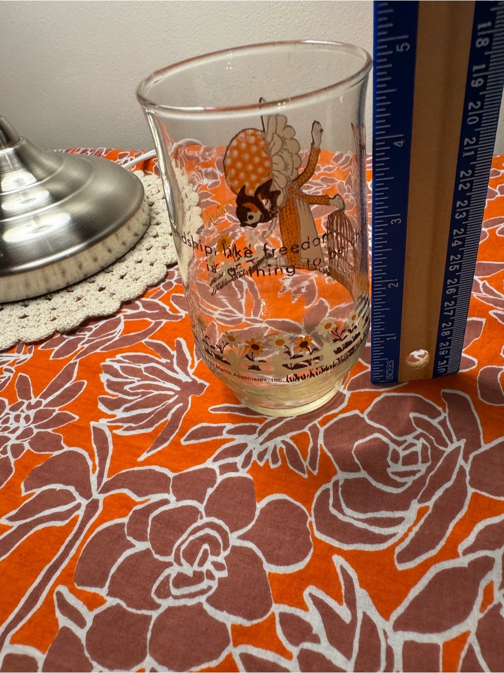 Vintage Kirby Martin Daisy Holly Hobbie Glass - Picture 12 of 13